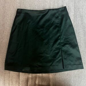 Aritzia Sunday Best Dark Green Skirt